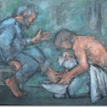 washing feet